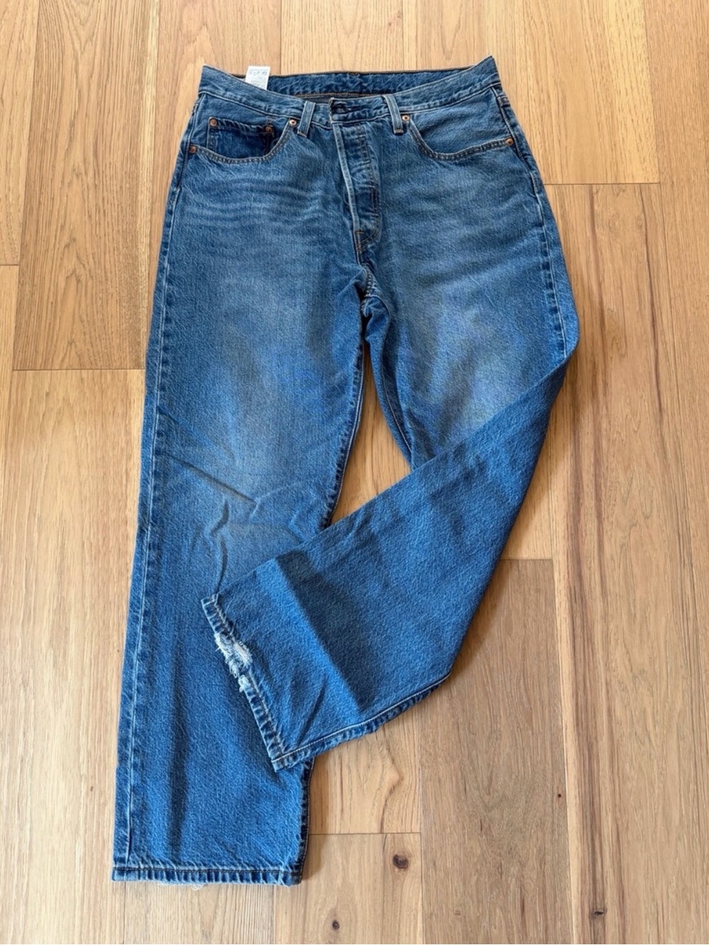 Levi's Women's Blue 501 90s Straight-Leg Jeans